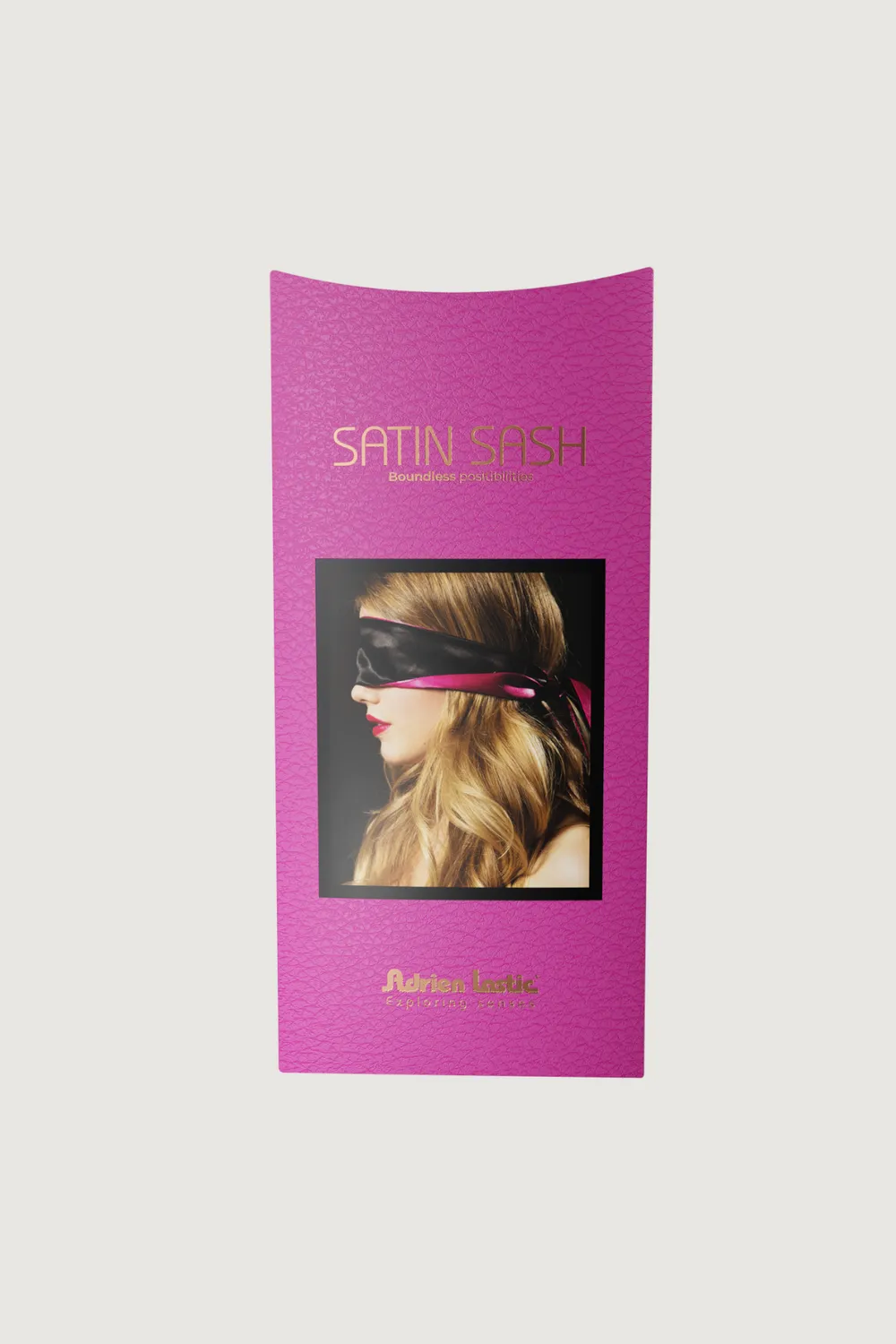 Adrien Lastic Satin Sash bondagelint satijn roze-zwart