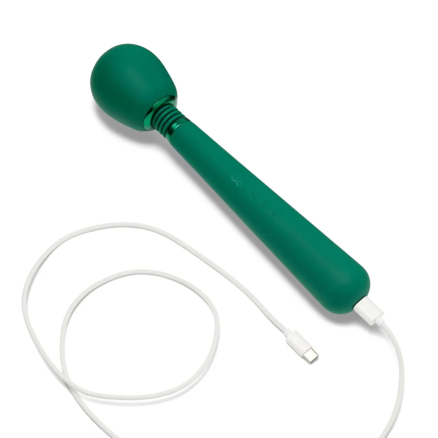So Divine Wonder Wand Vibrator Groen Oplaadbaar Siliconen