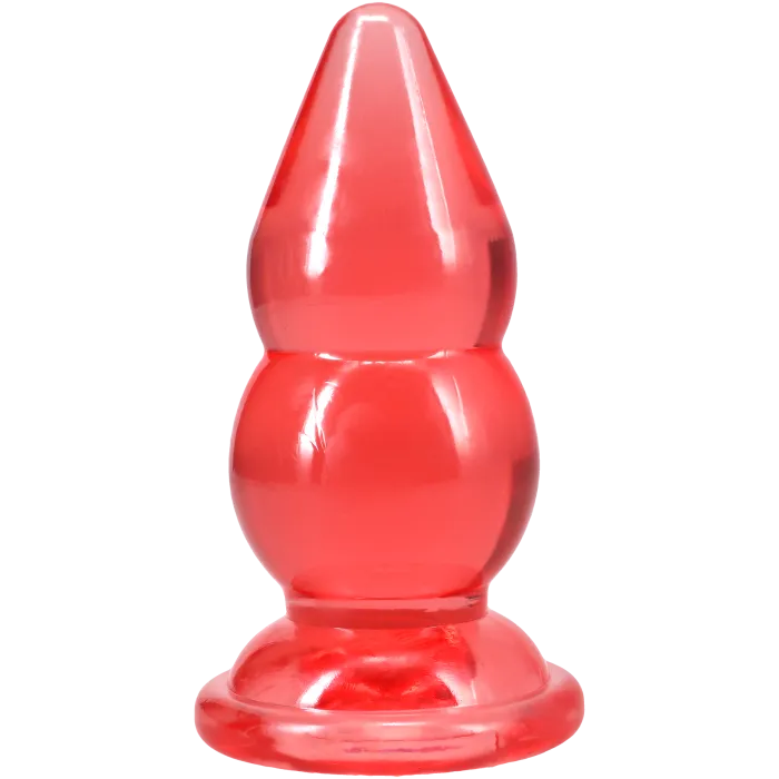 The Classics Crystal Jellies Double Pop Plug 6 Inch buttplug