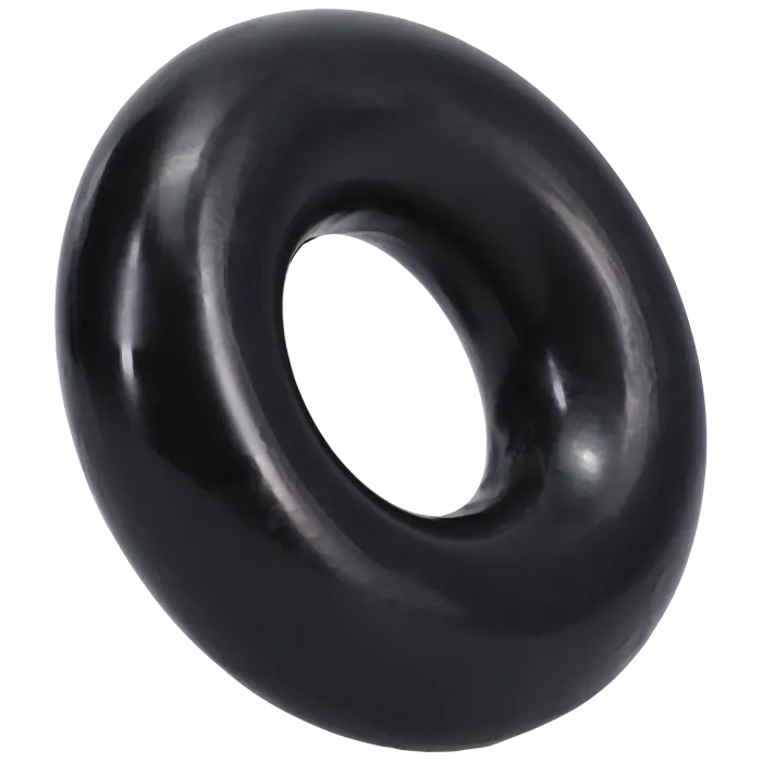 The Classics Rock Solid 2X Donut stretch cockring zwart