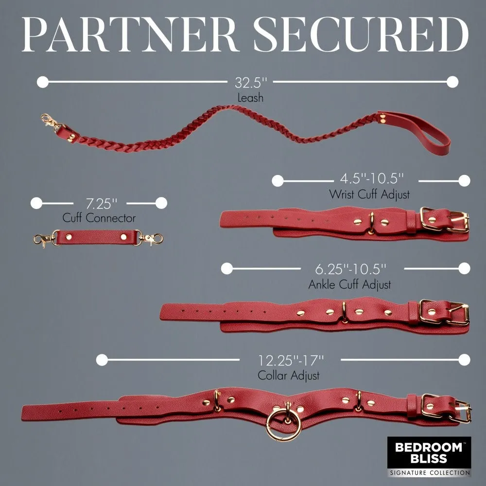Bedroom Bliss Lover's Restraints Set bondageset rood 6-delig