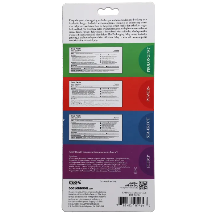 The Classics Enhance Pleasure intieme crème 4-pack