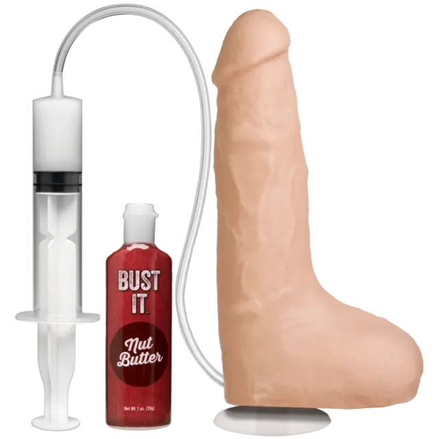 The Classics Bust It squirting dildo 21cm vanilla zuignap