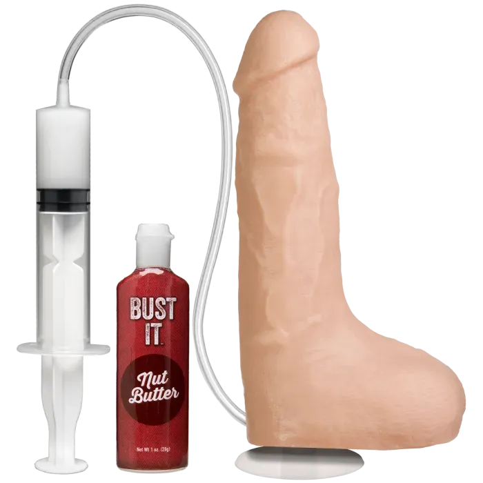 The Classics Bust It squirting dildo 21cm vanilla zuignap