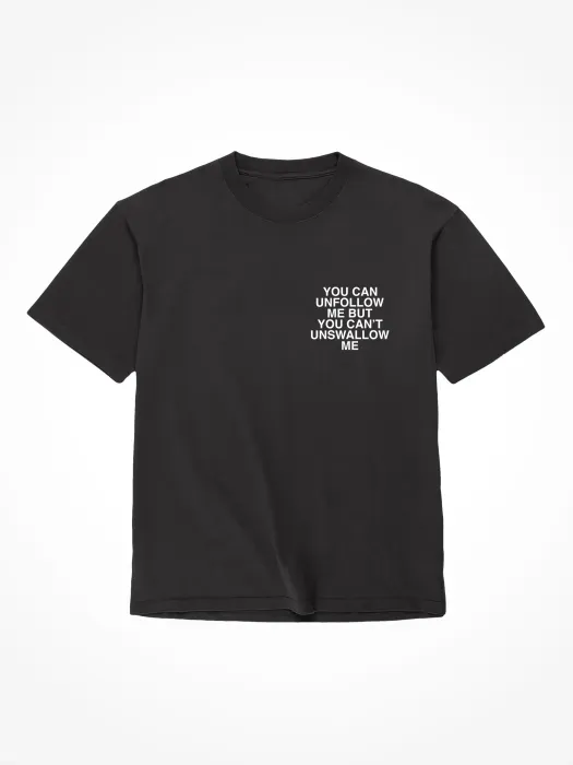 The Classics Unfollow Me t-shirt zwart small 100% katoen