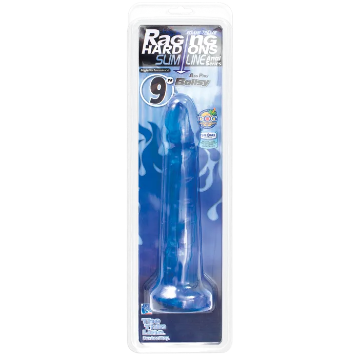 The Classics Raging Hard-Ons Slimline 9 Inch Ballsy dildo blauw