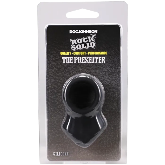 The Classics ROCK SOLID The Presenter cockring zwart silicone
