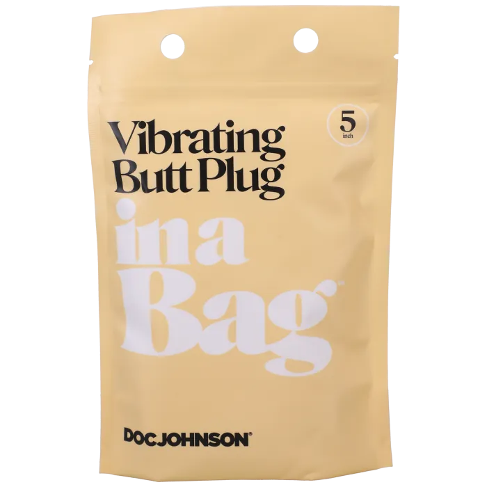 Doc Johnson Vibrating Butt Plug buttplug zwart 12,7 cm siliconen