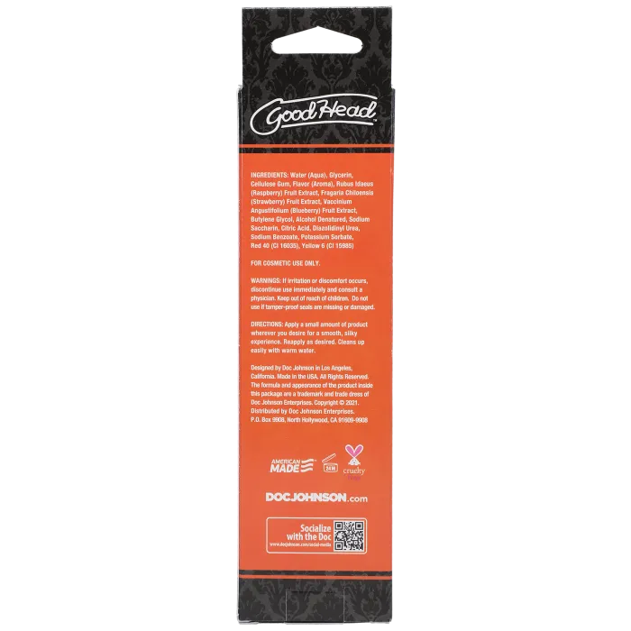 GoodHead Oral Delight glijgel perzik 113g suikervrij