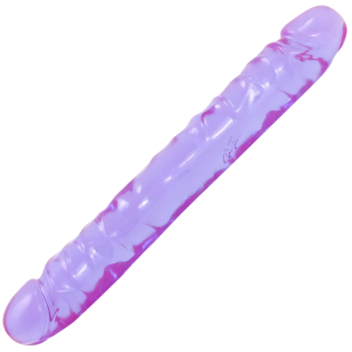 Crystal Jellies Jr Double Dong dildo 30 cm roze flexibel