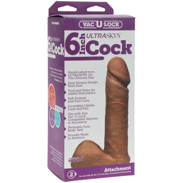 The Classics Vac-U-Lock dildo 6 inch vanilla ULTRASKYN