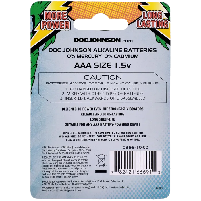 Doc Johnson alkaline batterijen AAA 4 stuks