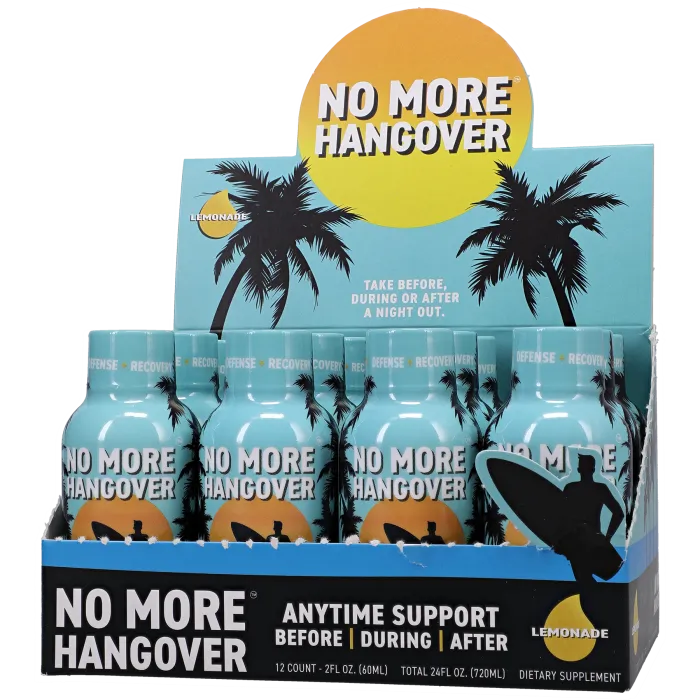 No More Hangover Lemonade shot 12 pack 60ml