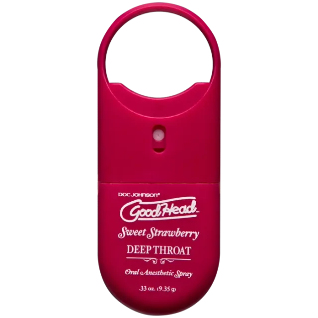The Classics GoodHead Deep Throat Spray To-Go keelspray aardbei 9ml