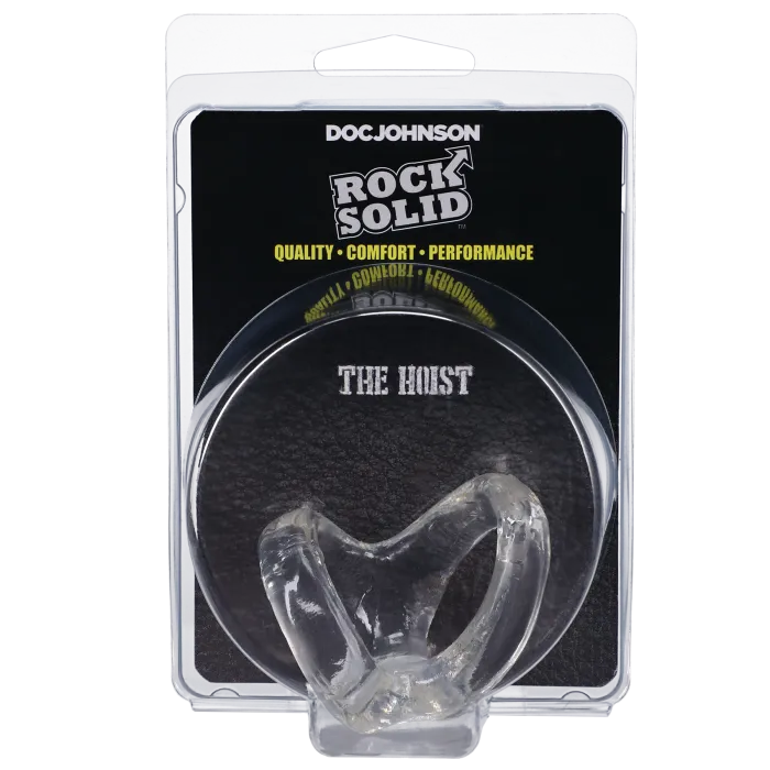 Rock Solid The Hoist cockring clear dubbel TPE stretch