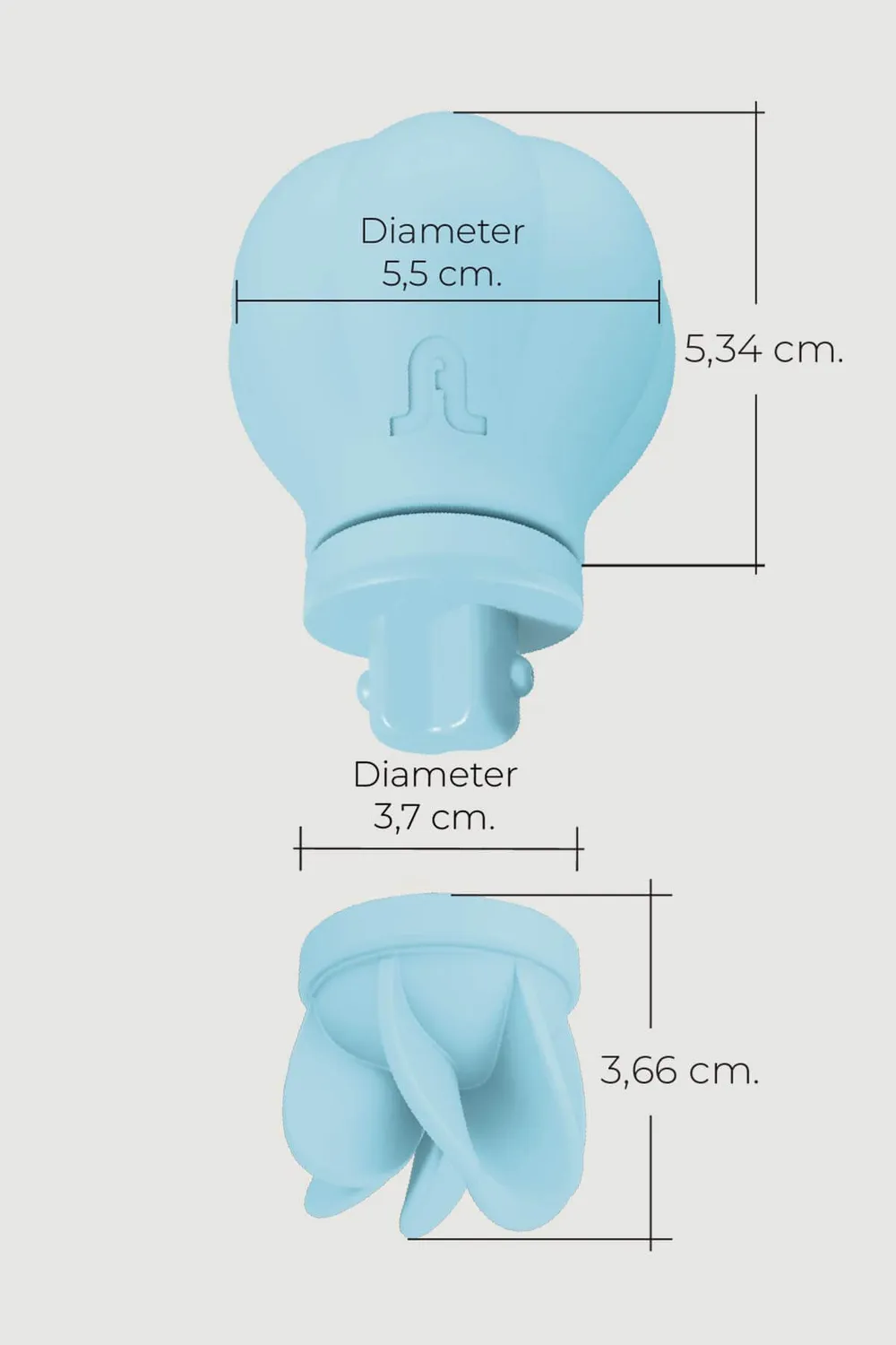Adrien Lastic Caress Blue clitorisvibrator roterend blauw