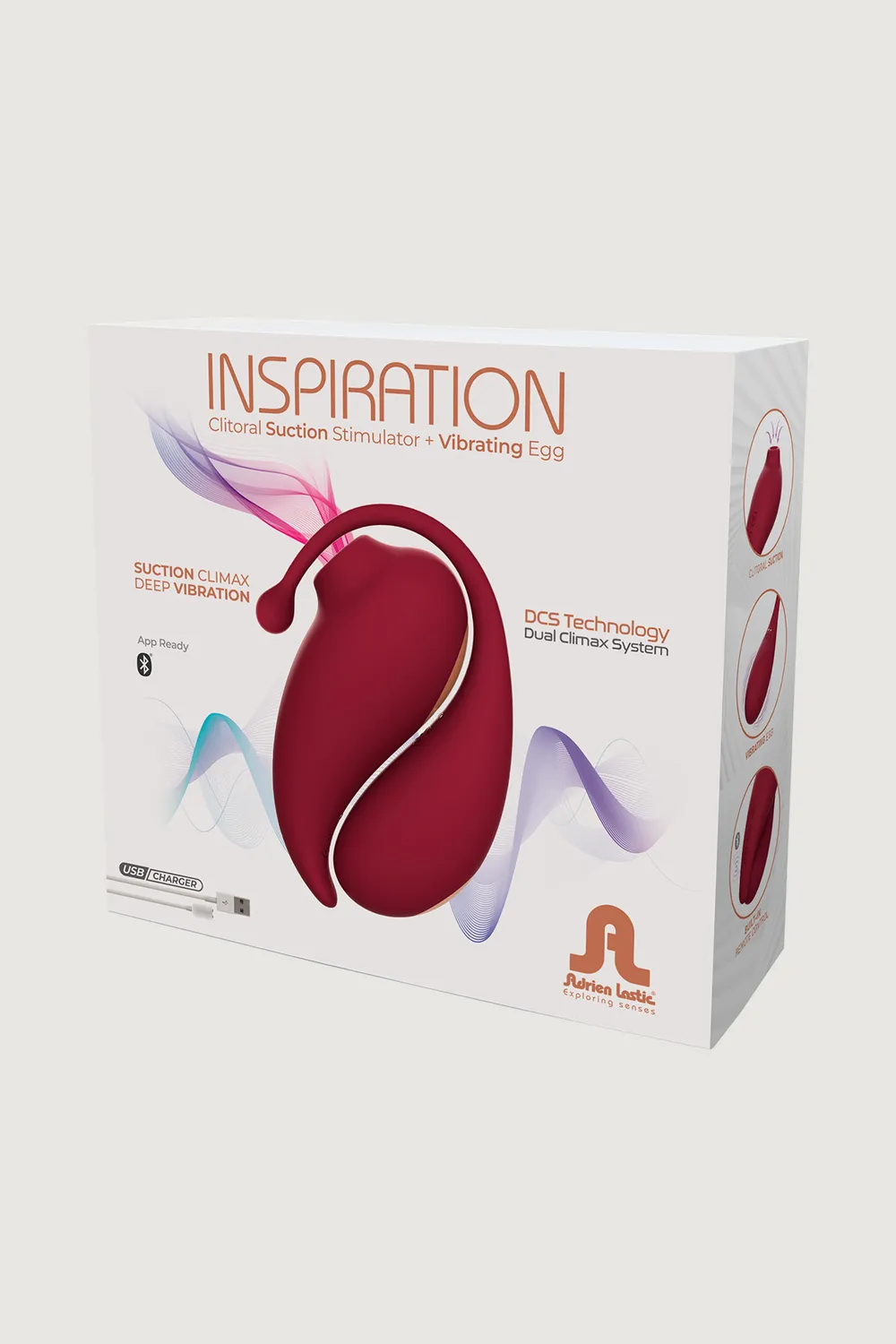 Adrien Lastic Inspiration luchtdrukvibrator met ei set