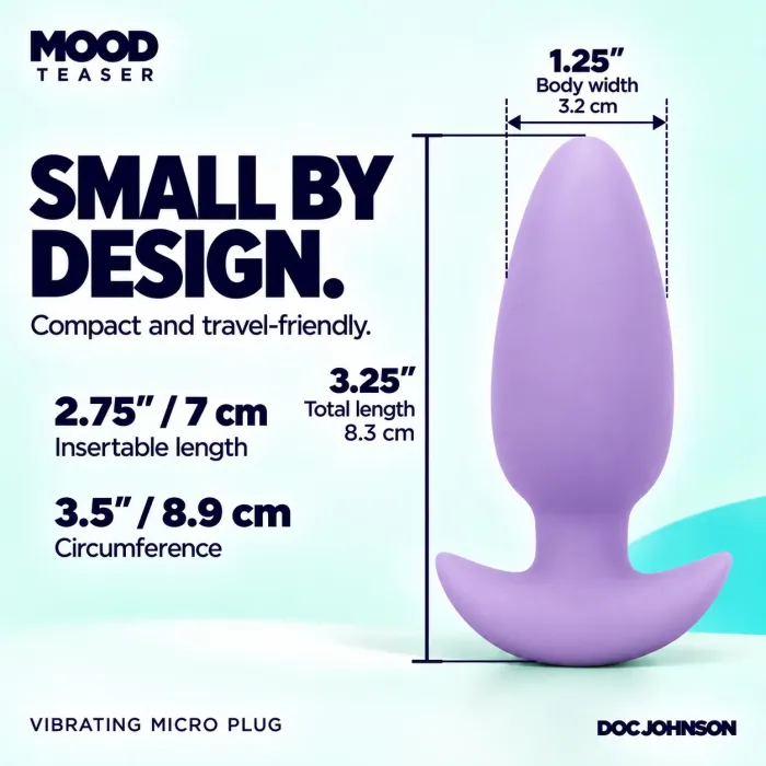 Mood Teaser vibrerende microplug silicone lavendel
