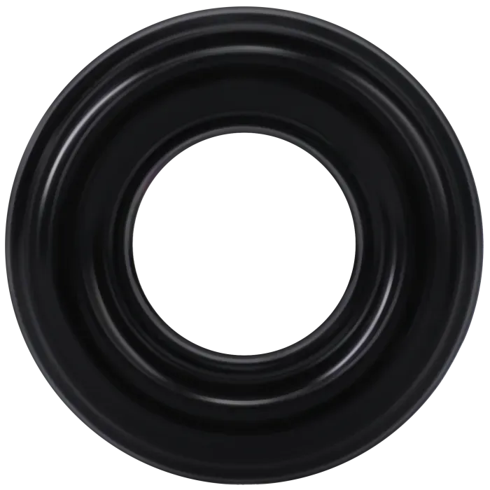 Rock Solid Ribbed Donut cockring zwart siliconen