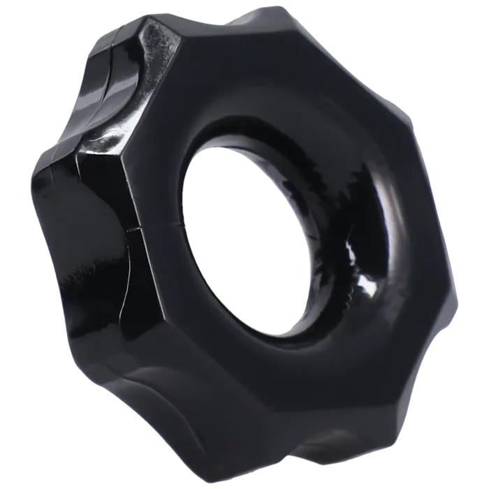 The Classics Rock Solid The Gear cockring zwart stretch TPE