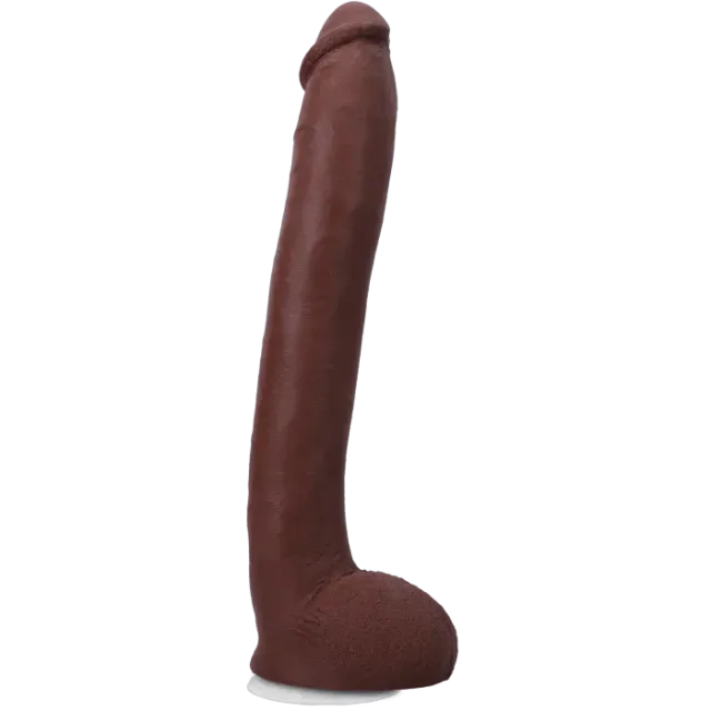 Signature Cocks Hollywood Cash dildo 11 inch chocolade met zuignap