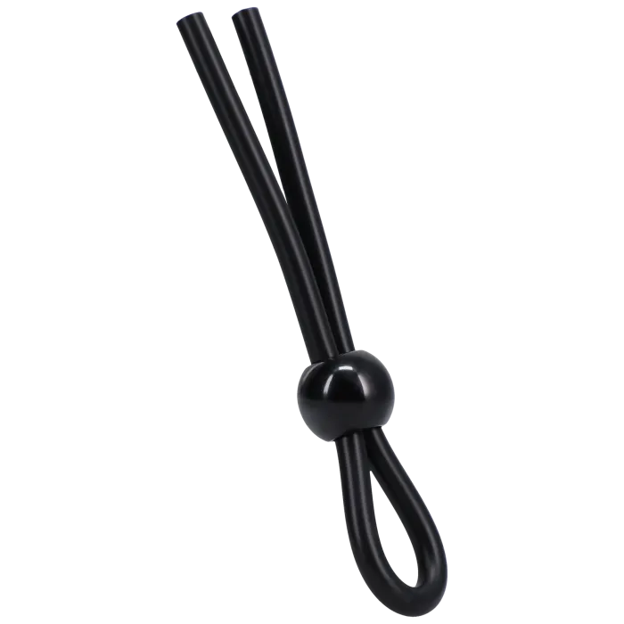 ROCK SOLID Lasso Single Lock Penisring Zwart verstelbaar