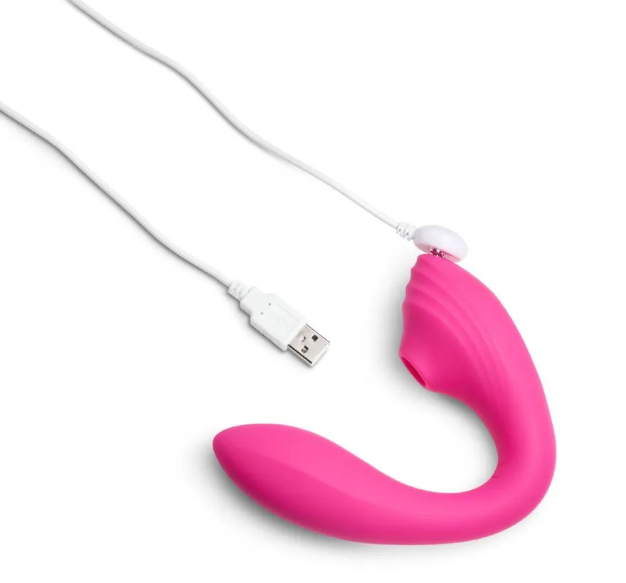 So Divine Pearl Vibe 2in1 G-spot Vibrator Zuiger Roze