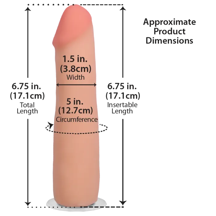 The Realistic Cock dildo 18cm zuignap vanille ULTRASKYN