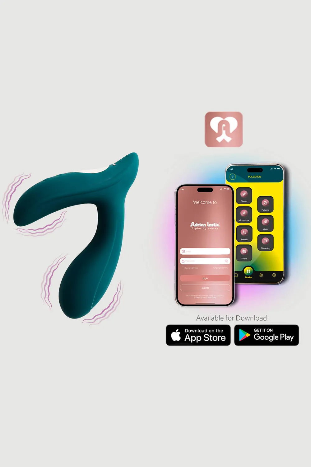 Adrien Lastic Pulsation masturbator met app waterdicht