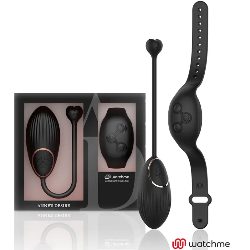 Anne's Desire WatchMe Huevo vibratie-ei zwart afstandsbediening