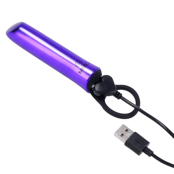 Merci Power Play vibrator paars siliconen grip 20 standen