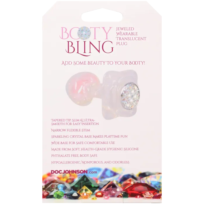 The Classics Booty Bling buttplug Small translucent
