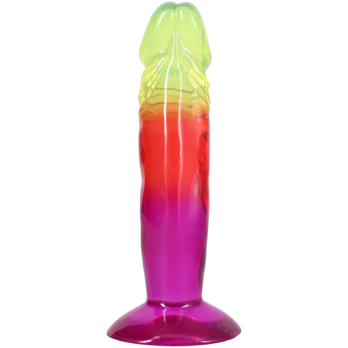 The Classics Crystal Jellies dildo 6,5 inch rainbow