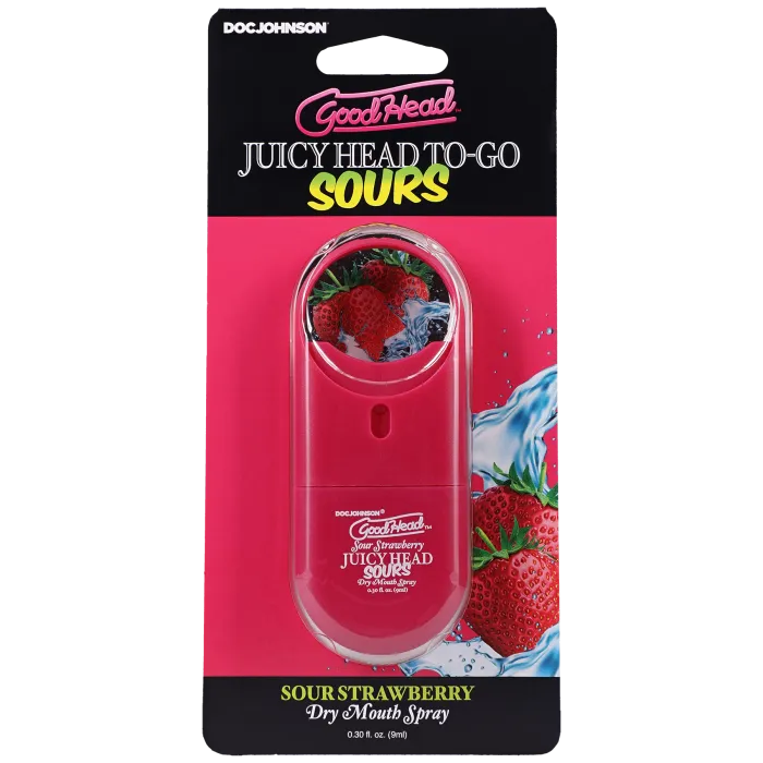 GoodHead Juicy Head mondspray sour strawberry 9 ml suikervrij