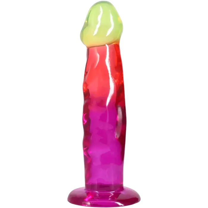 The Classics Crystal Jellies 7.5 Inch Dong dildo rainbow zacht