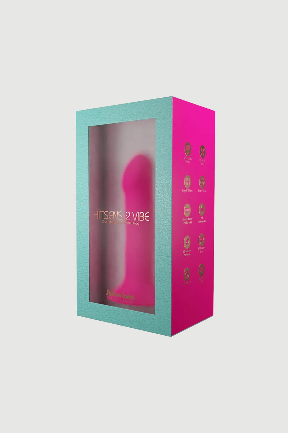 Adrien Lastic Hitsens 2 vibrerende dildo roze 18,2 cm