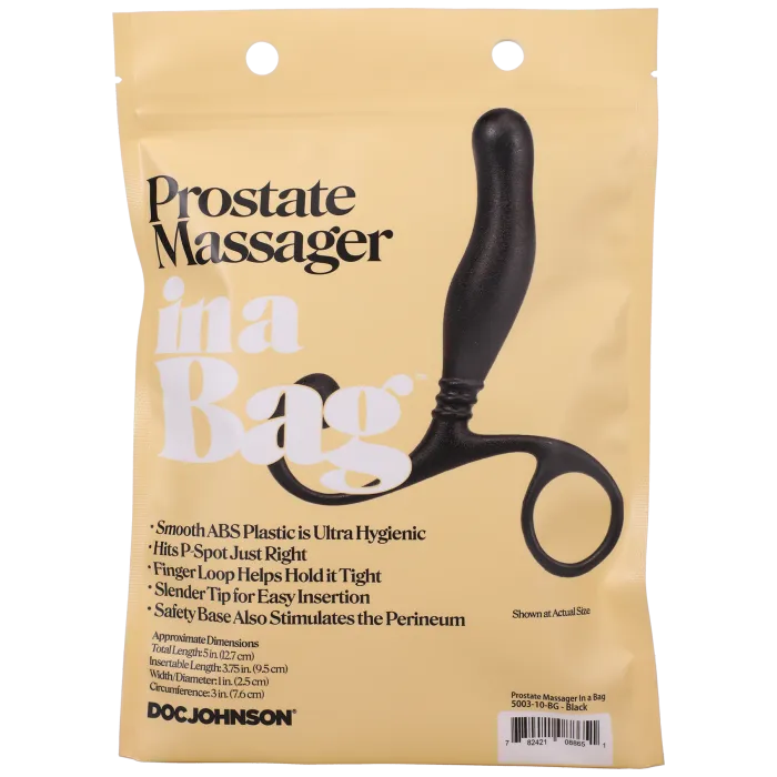 The Classics In A Bag prostatemassager zwart ABS