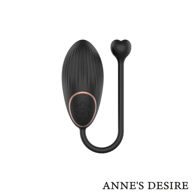 Anne's Desire WatchMe vibratie-ei zwart-goud met afstandsbed.