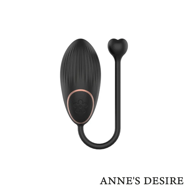 Anne's Desire WatchMe vibratie-ei zwart-goud met afstandsbed.