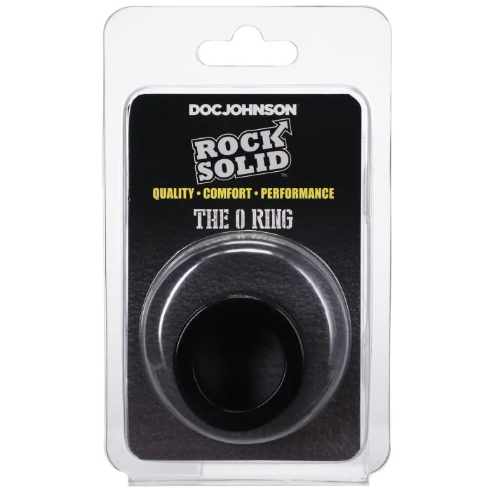 Rock Solid O Ring cockring zwart stretch TPE