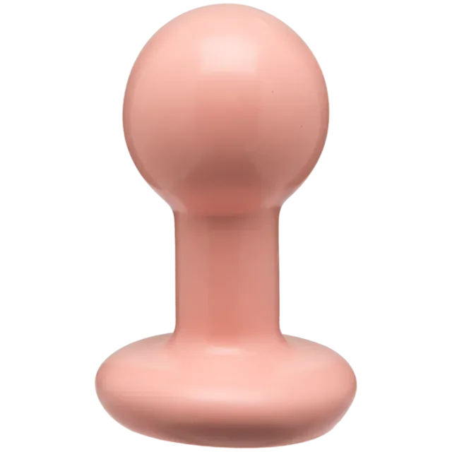 The Classics Round butt plug small crème PVC