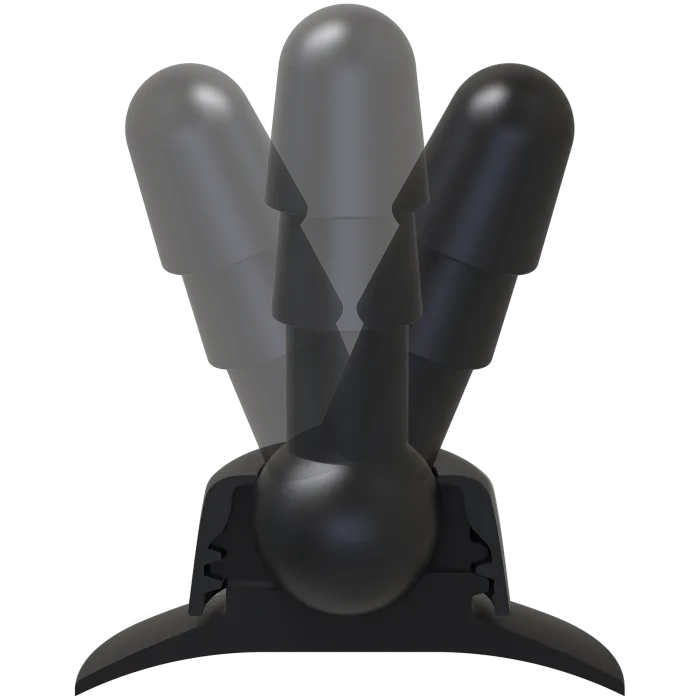 The Classics Vac-U-Lock 360 zuignap zwart swivel plug