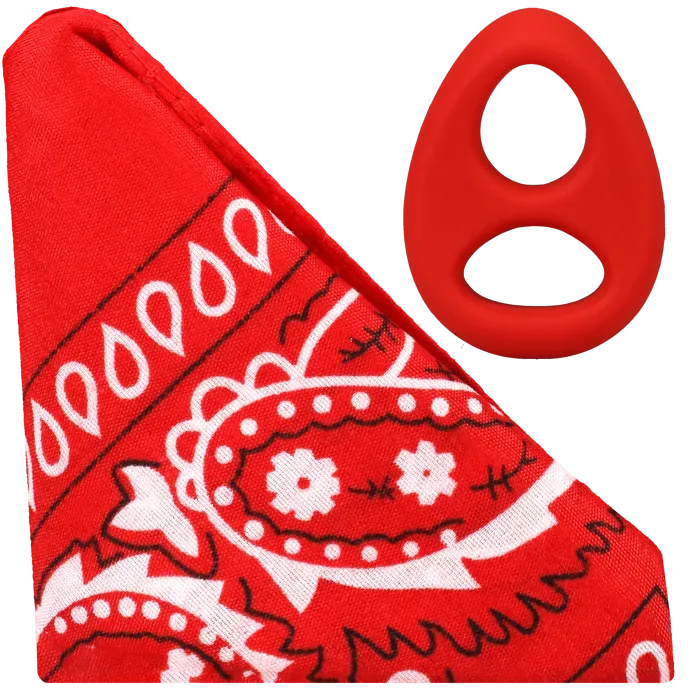 ROCK SOLID The Code cockring zwart met bandana