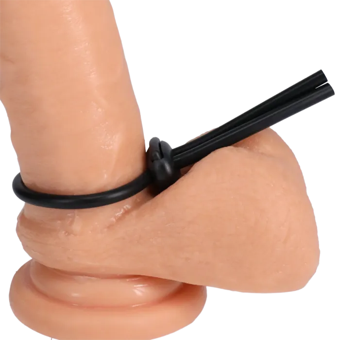 The Classics ROCK SOLID Penisring Lasso Double Lock zwart verstelbaar