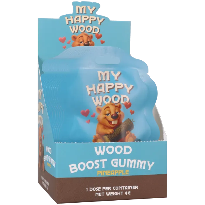 Wood In Beaver Wood Boost gummy ananas voor hem per stuk
