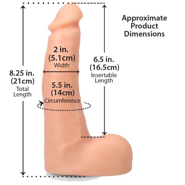 The Classics Signature Cocks Maximo Garcia dildo 8,5 inch zuignap