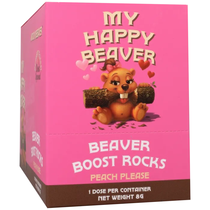 Wood In Beaver Beaver Boost Rocks bruis peach please 1 stuk