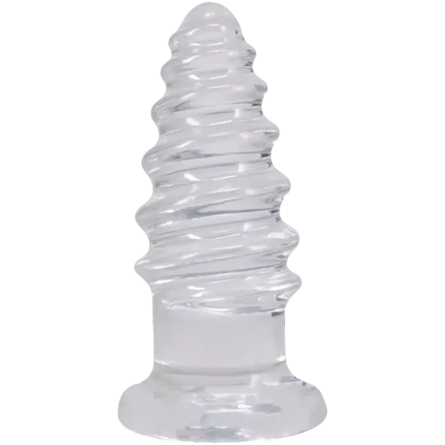 The Classics Crystal Jellies Anal Twist anale dildo 7 inch clear