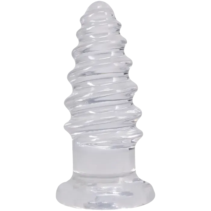 The Classics Crystal Jellies Anal Twist anale dildo 7 inch clear