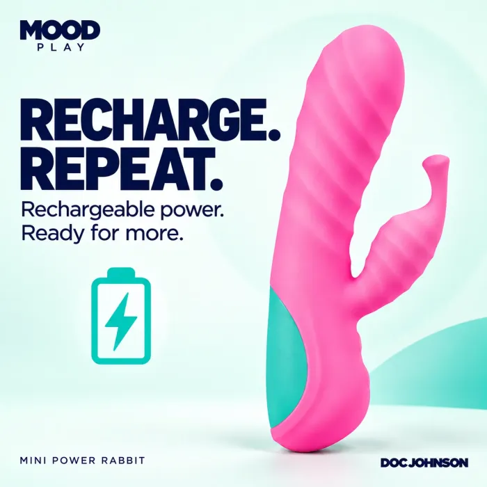 The Classics Mood Play Mini Power Rabbit vibrator roze